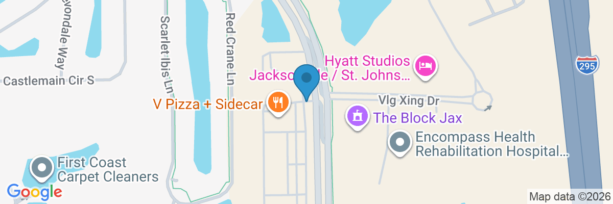 Map showing facility locations