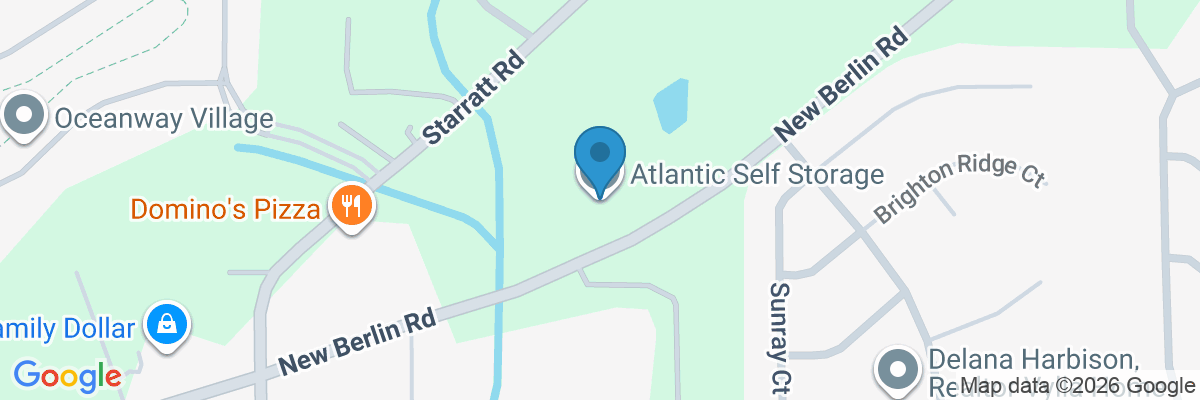 Map showing facility locations