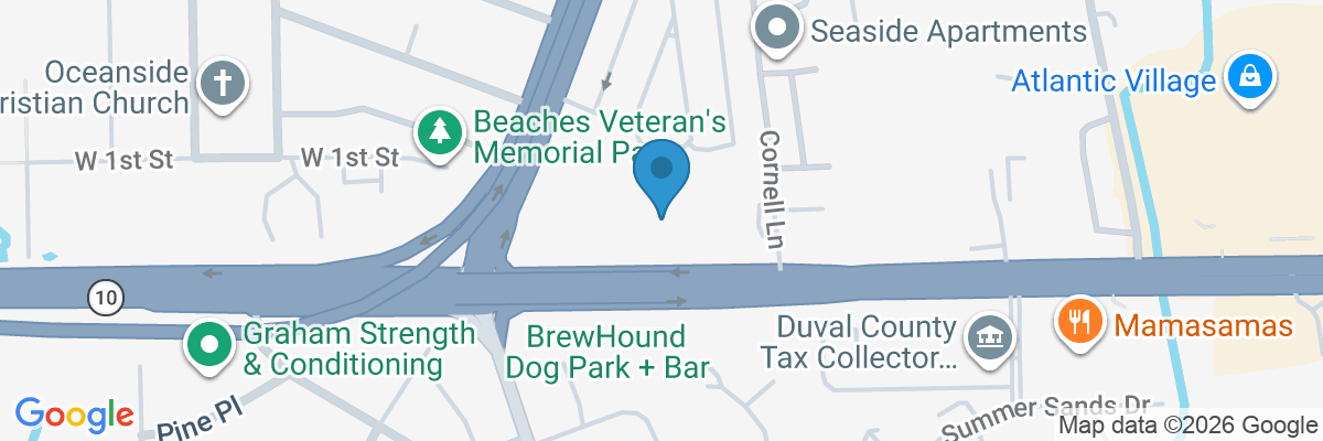 Map showing facility locations