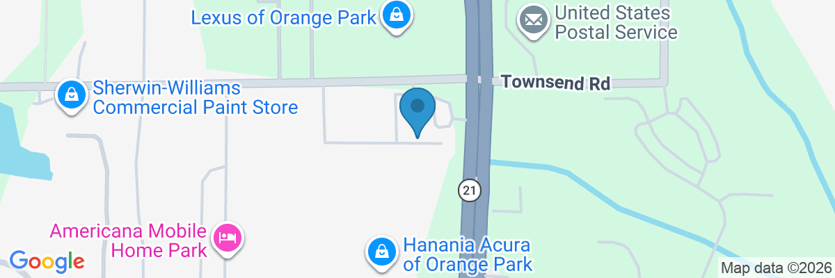 Map showing facility locations