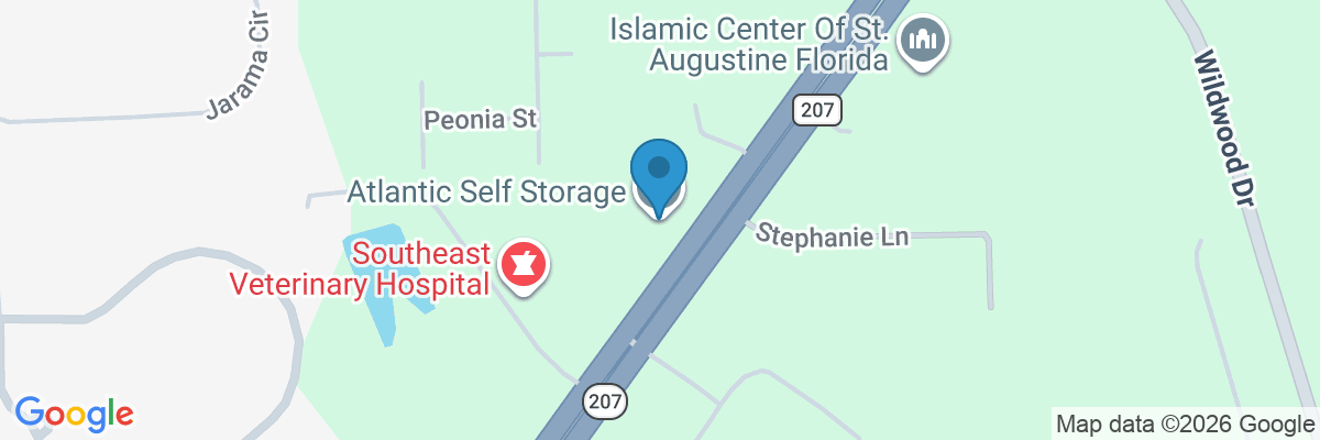 Map showing facility locations
