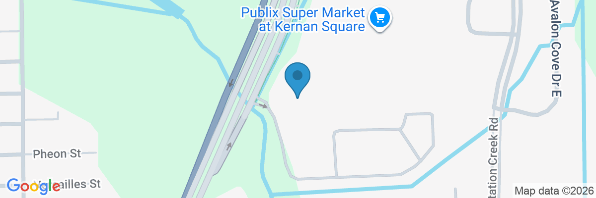 Map showing facility locations