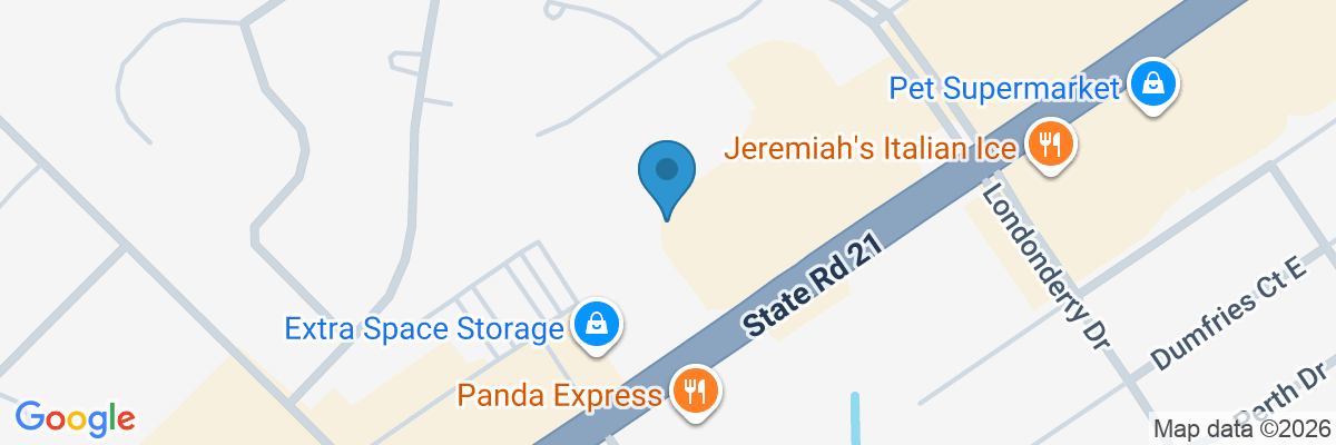 Map showing facility locations
