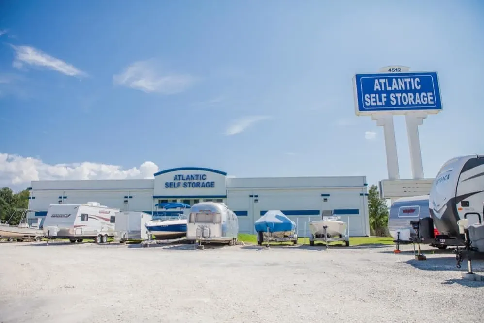 RV and Boat Parking at Collins Self Storage Facility of Atlantic Self Storage