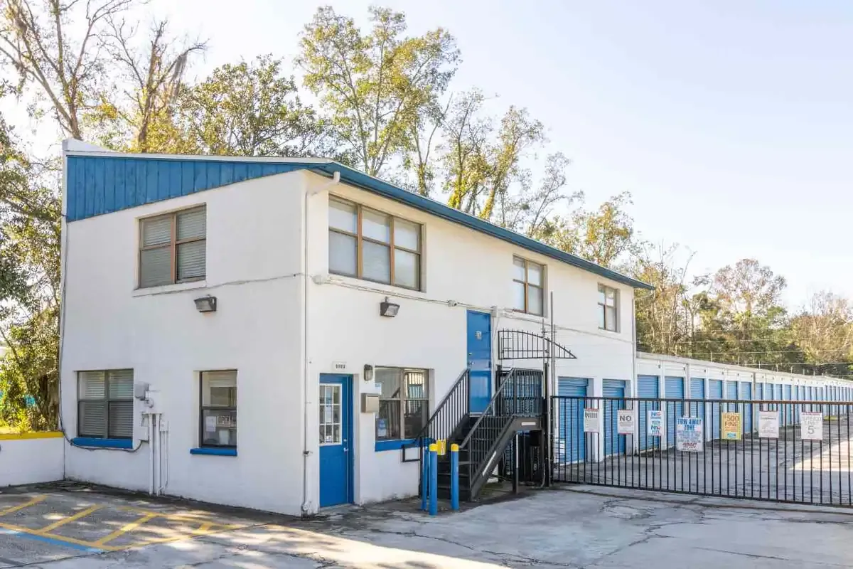Facility entrance at Atlantic Self Storage in Normandy.
