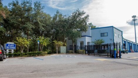 Exterior entrance of the Milicoe Atlantic Self Storage Facility
