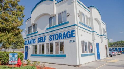 Front entrance at Normandy & 295 Self Storage of Atlantic Self Storage