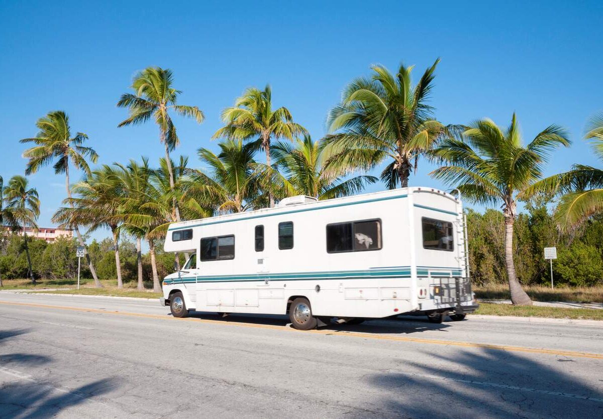 RV in Florida heading to nearest RV storage facility